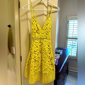 Lovers & Friends Lemon 🍋 Yellow Dress XS